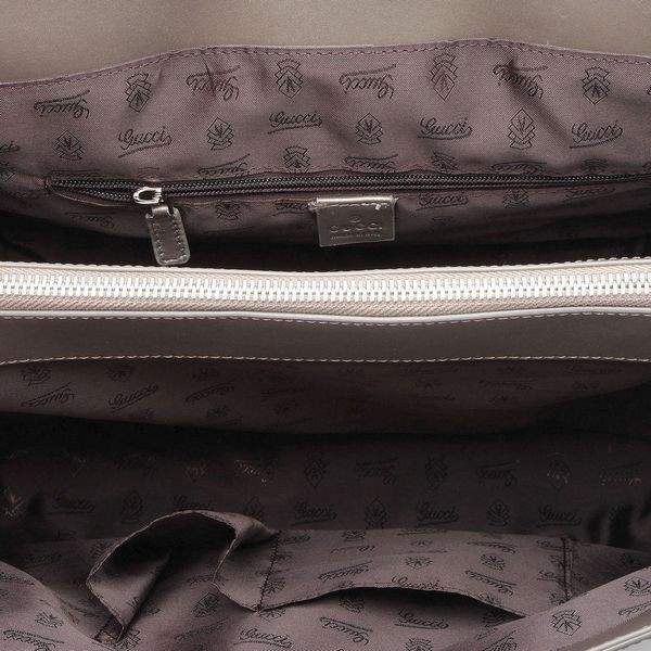 1:1 Gucci 223652 Men's Briefcase Bag-Grey GG Coated Fabric